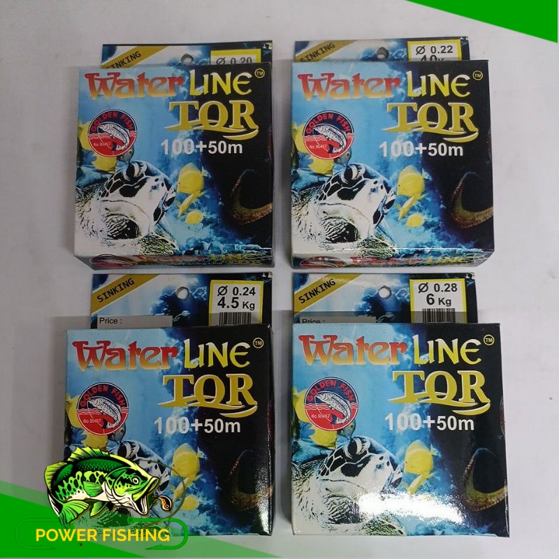 Senar pancing Golden fish Water Line Tor 150m waterline - senar waterline