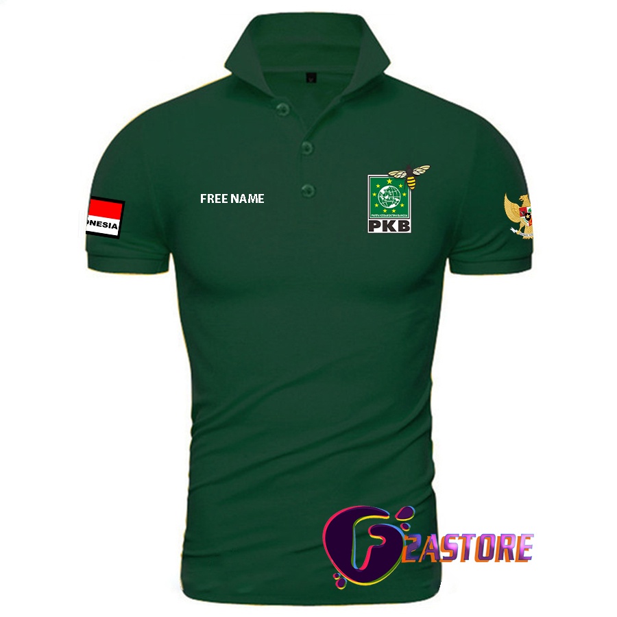 Kaos Kerah Poloshirt Kaos Kerah MODEL POLO PARTAI PKB - PARTAI KEBANGKITAN BANGSA