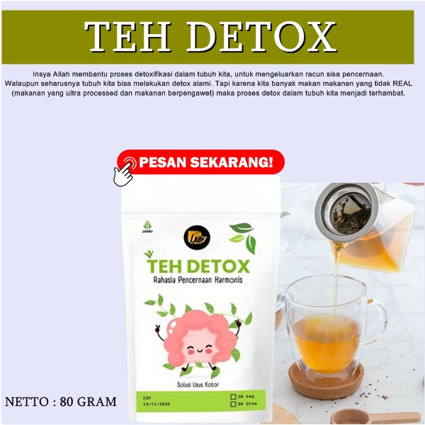 

teh detoks usus teh pembersih usus detok usus kotor 80 gram