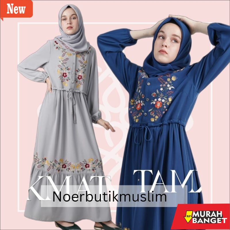 dijamin awet dan asli- Hikmat Fashion Original A2050 Abaya Hikmat  noerbutikmuslim  Gamis turki Gami