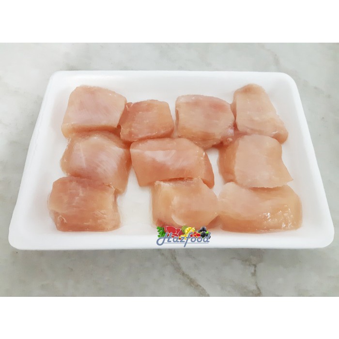 

Boneless Chicken Breast Dice | Dada Ayam Dadu 250 Gram