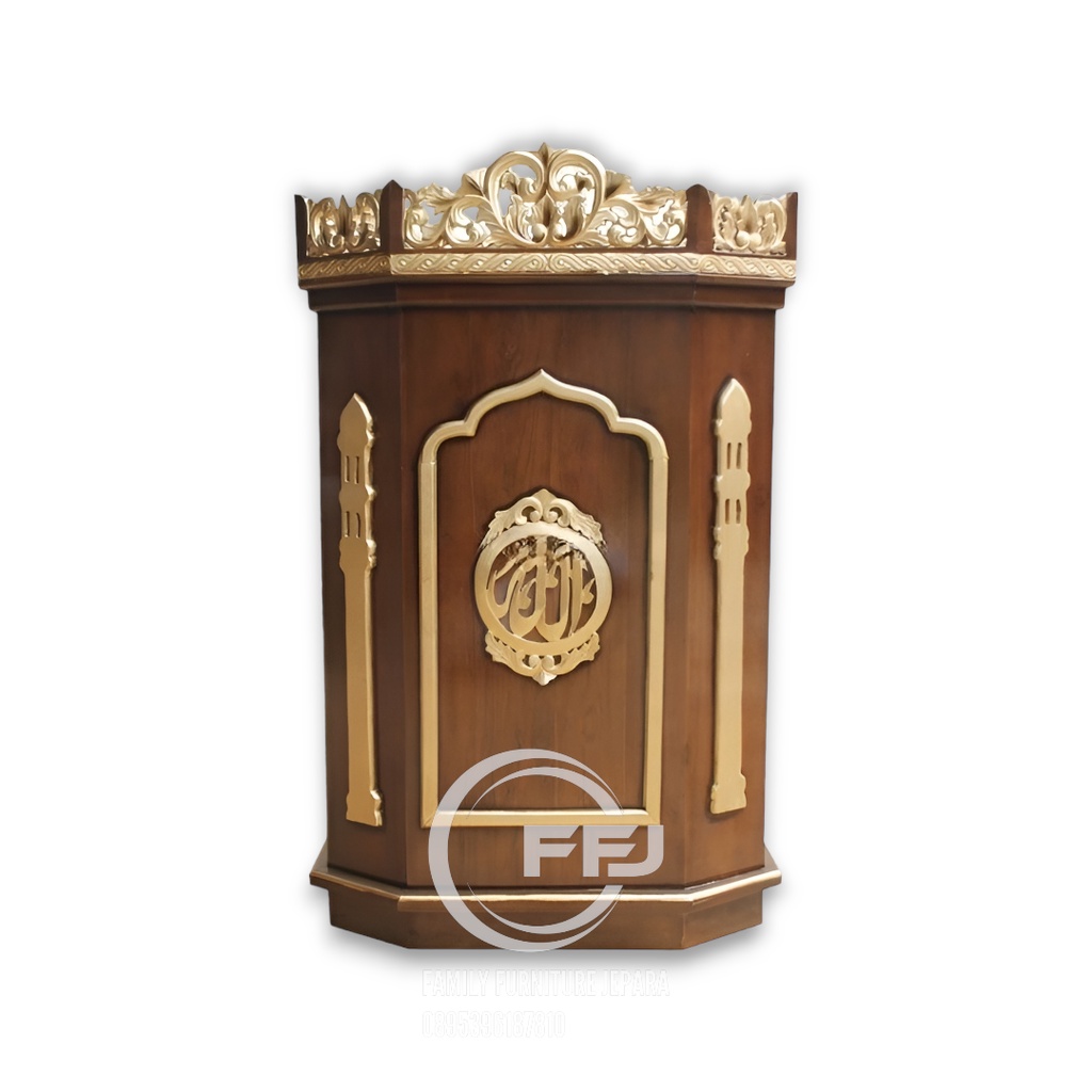 Mimbar masjid, mimbar, podium, mihrab