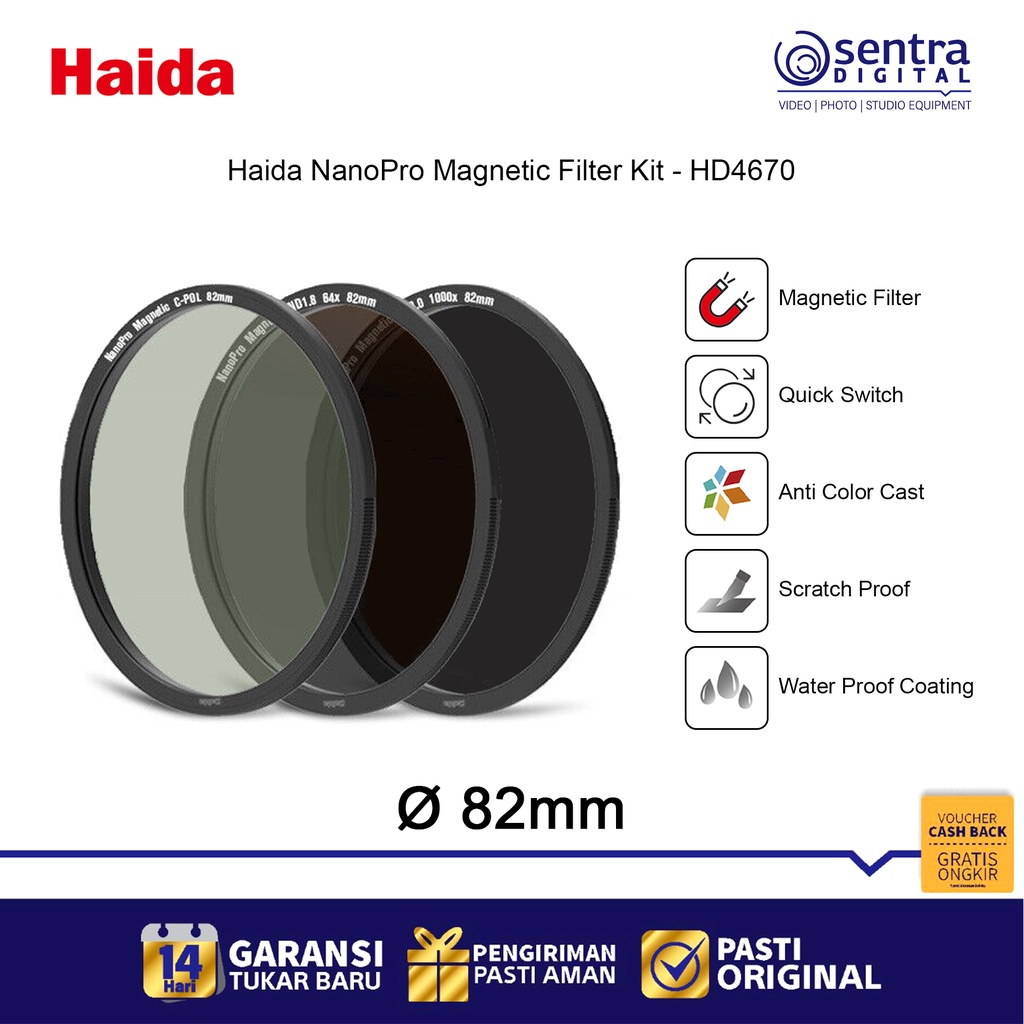 Haida NanoPro Magnetic Filter Kit ( HD4670 ) 82mm