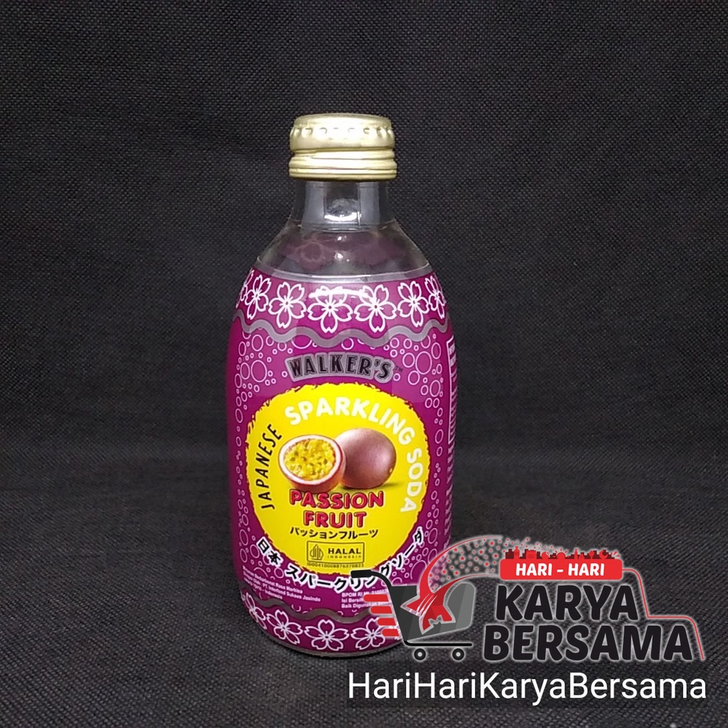 

MINUMAN BERKARBONAT WALKER'S JAPANESE SPARKLING SODA PASSION FRUIT 290ML