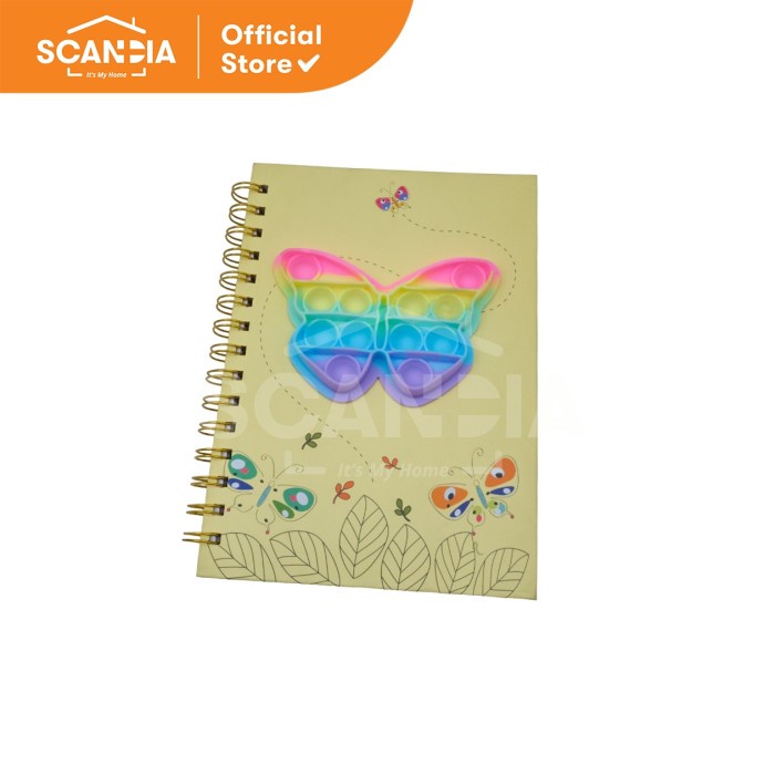 

SCANDIA Buku Catatan Notebook Fidget Pop A5 Butterfly (SP0407)