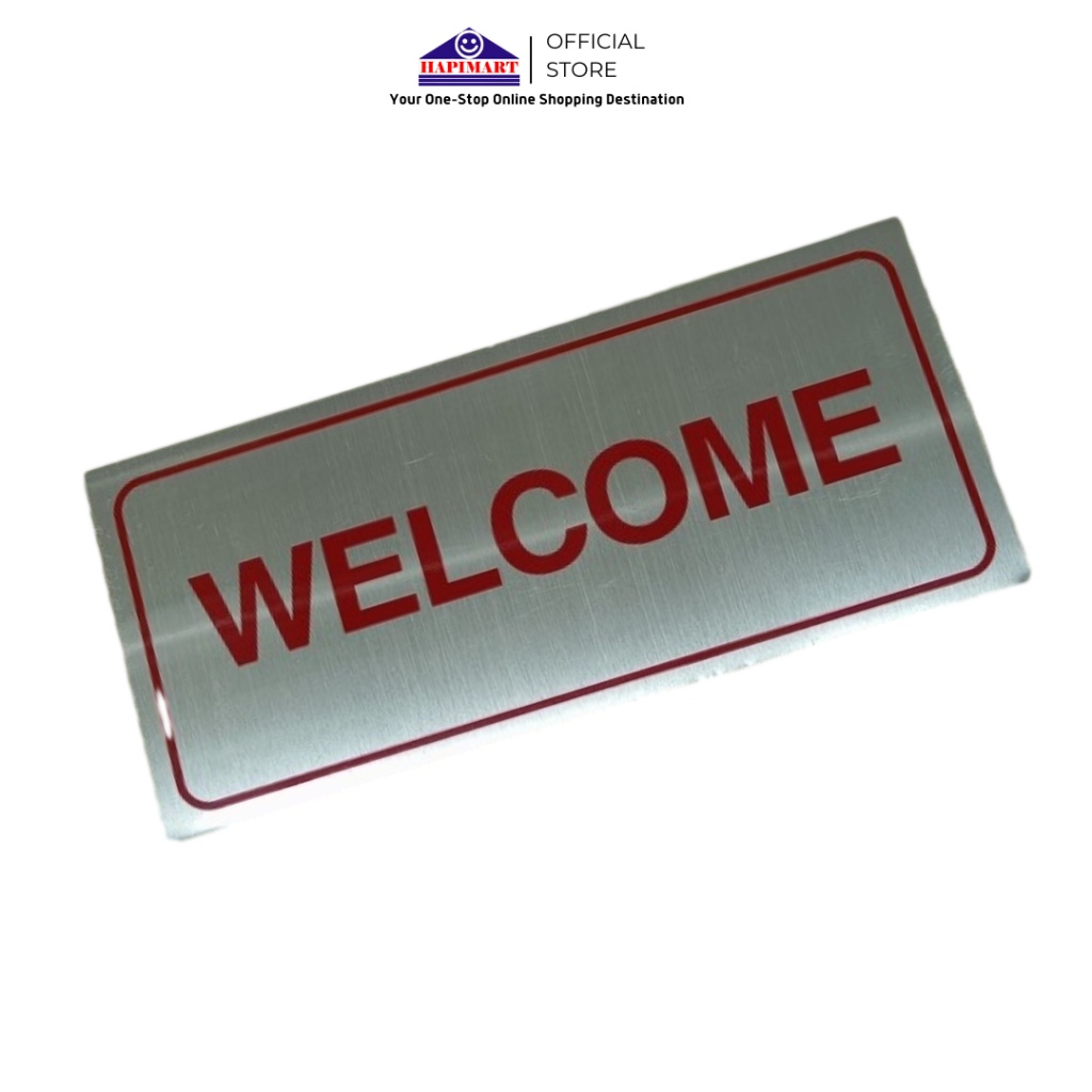 

Label Alumanium Tempel Welcome/Sticker Tempel Selamat Datang Papan Alumunium Welcome