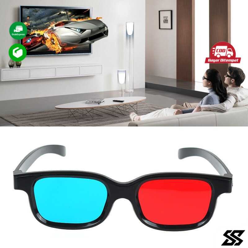 Kacamata 3D Bioskop Cinema Movie Bioskop Plastic Frame Glasses