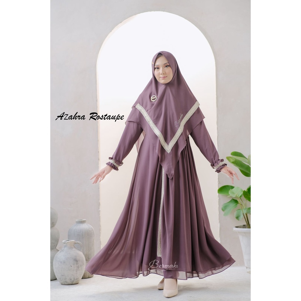Terbaru syar'i Random - M GAMIS CERUY BABYDOLL AZAHRA ORI BERMERKS SYARI CERUI POLOS FASHION MUSLIM 