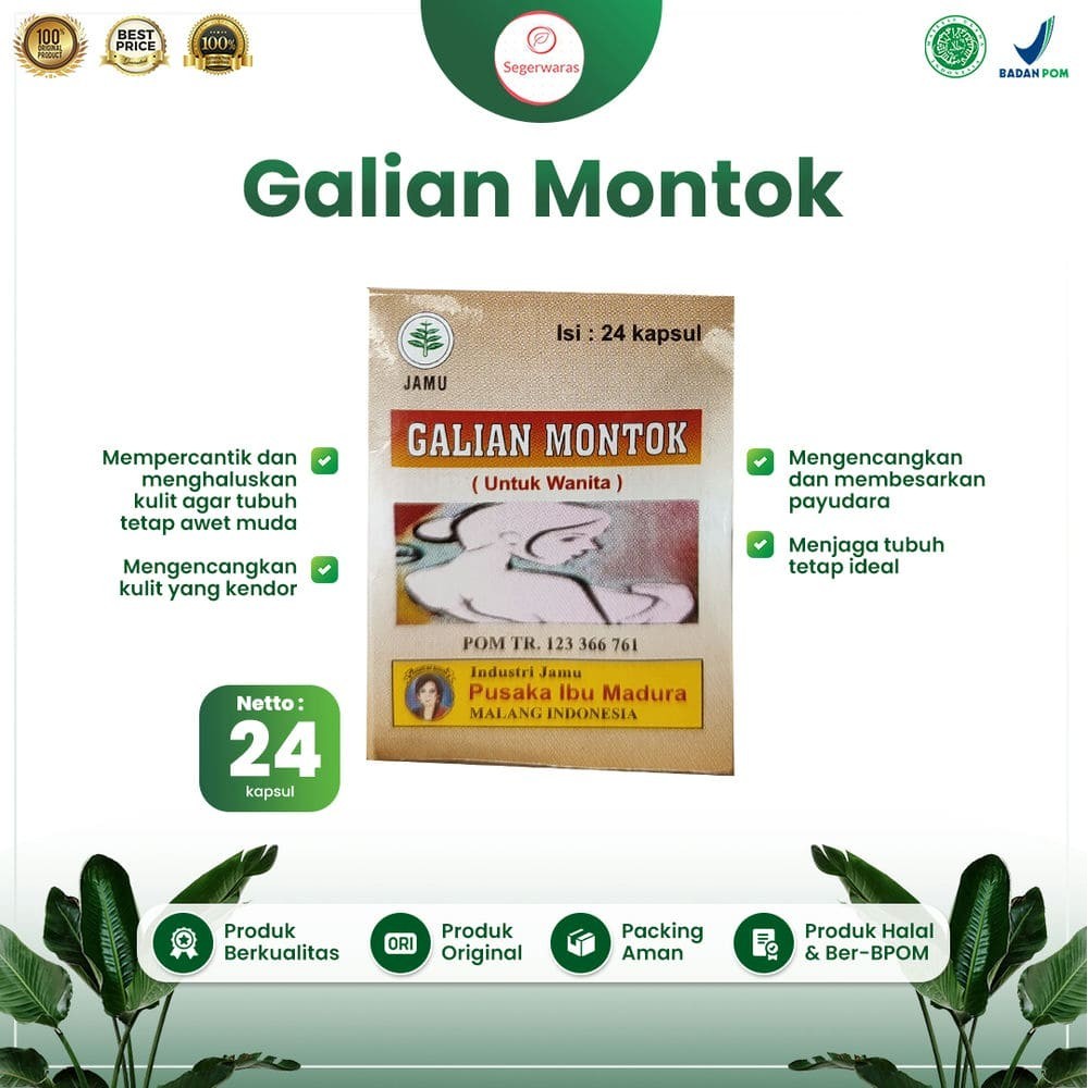 Jamu galian montok jamu madura pusaka ibu madura obat herbal pengencang & pembesar payudara paling c