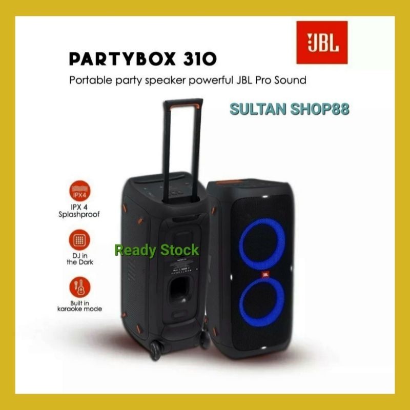 JBL PARTYBOX 310 SPEAKER PORTABLE BLUETOOTH I JBL PARTYBOX 310 WIRELESS BLUETOOTH