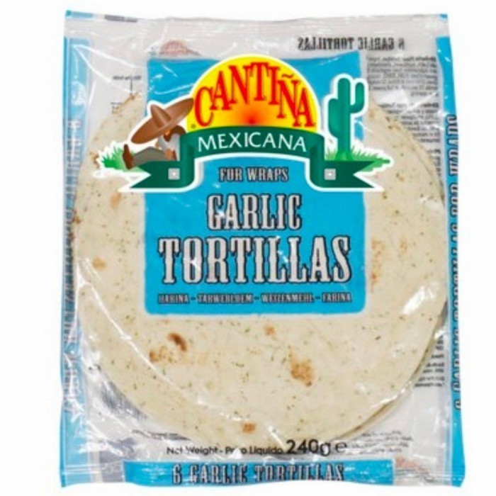 

kulit kebab cantina mexicana garlic tortillas wraps tortilla 240g