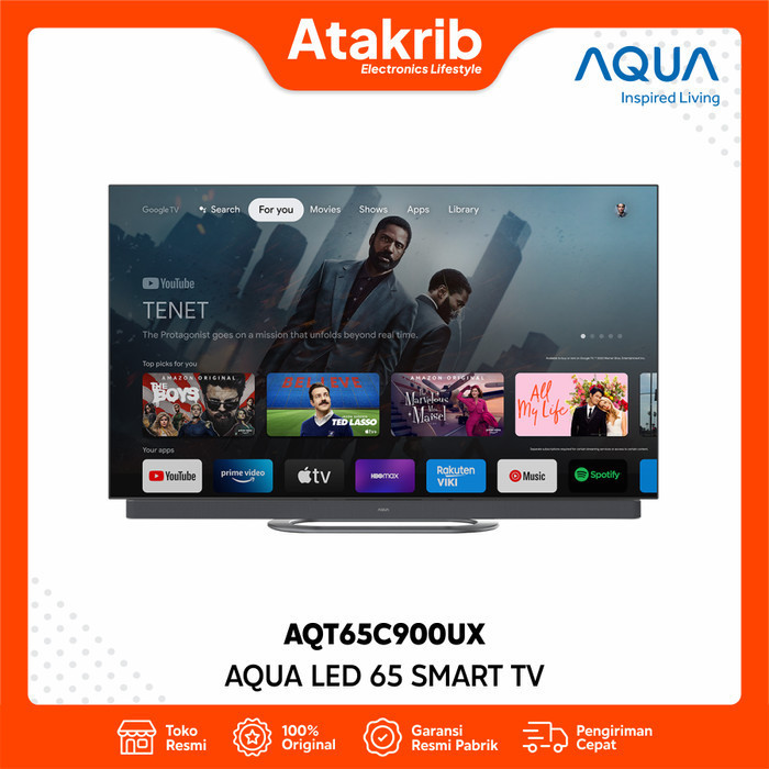 AQUA LED 65 AQT65C900UX OLED 4K GOOGLE TV