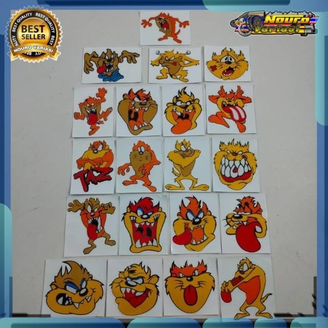 Stiker Stiker cutting Tazmania taz-mania mantap bagus