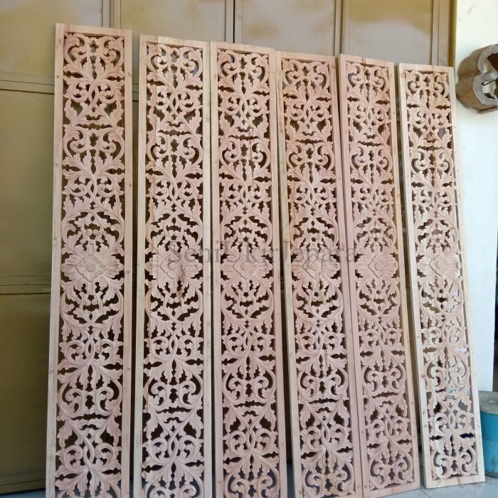 Promo Ornamen Ukir Ukiran Kayu Ornamen Jendela Ornamen Loster Ukir Kusen Pintu Boven Lisplang Dekora