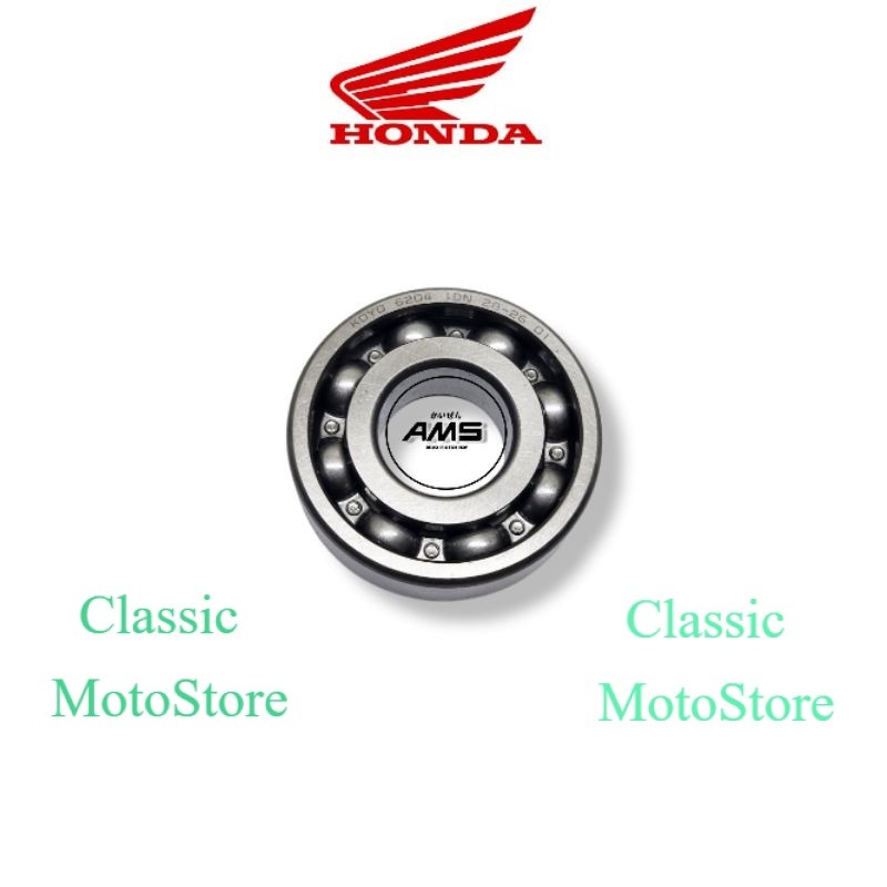 Bearing 6204, Laher As Pully | Honda Beat, Scoopy, Vario, Genio, PCX, ADV Orisinil Part
