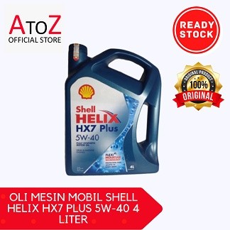 OLI MESIN MOBIL SHELL HELIX HX7 PLUS 5W-40 4 LITER