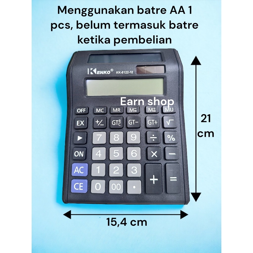 

KENKO KALKULATOR 2 LAYAR 12 DIGIT