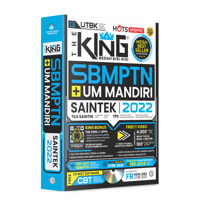 

BONUS BUKU THE KING BEDAH KISI-KISI SBMPTN DAN UM MANDIRI SAINTEK 2021 - SAINTEK AJA