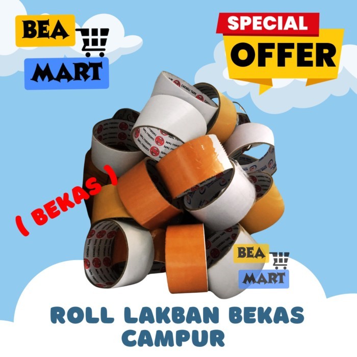 

Rol Lakban Bekas Campur Coklat Bening Merah 1 Pcs | Kor Lingkaran Roll Lakban