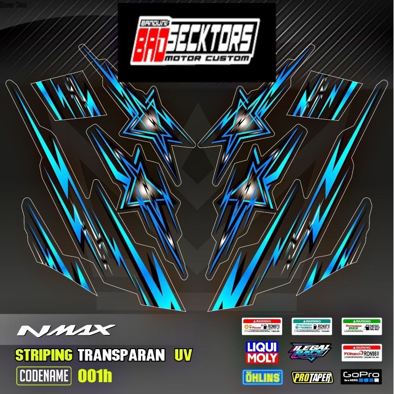 Decal Sticker Striping Variasi Nmax Star Nmax Gen 1 & Nmax Gen 2 Nmax 155 Old/Lama 2015-2019 Nmax 15