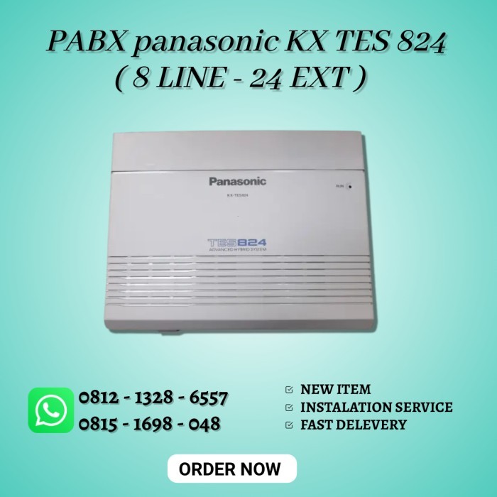 PABX Panasonic KX-TES 824 ( Kapasitas 8 Line 24 Ext )