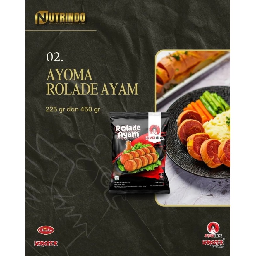 

Rolade Ayam Ayoma Beku 225gr WJM Frozen Food