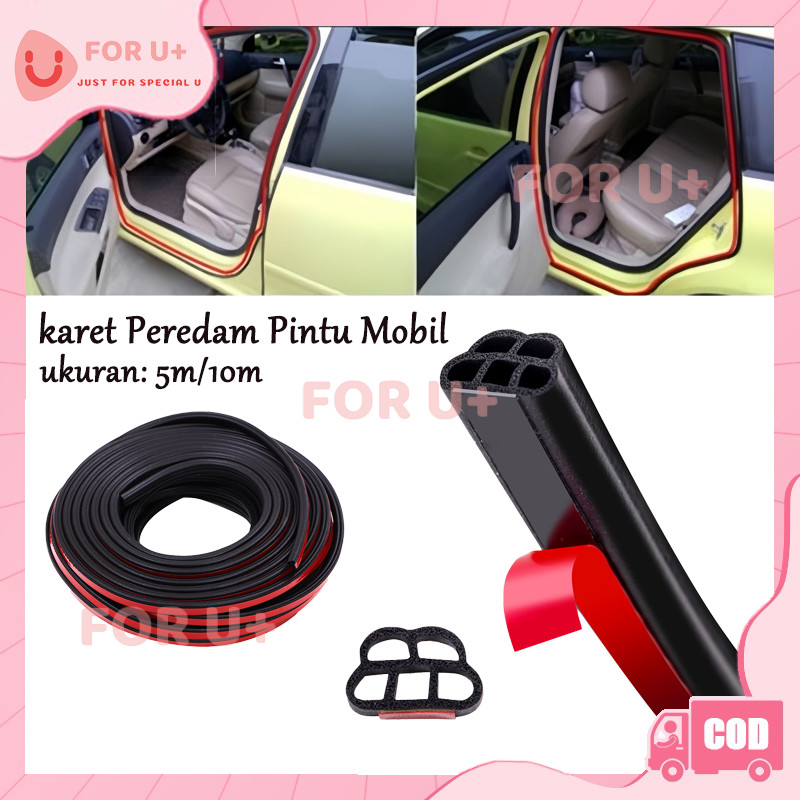 Karet Peredam Pintu Mobil/List Peredam Suara Pintu Mobil Universal Car Door Seal Strip