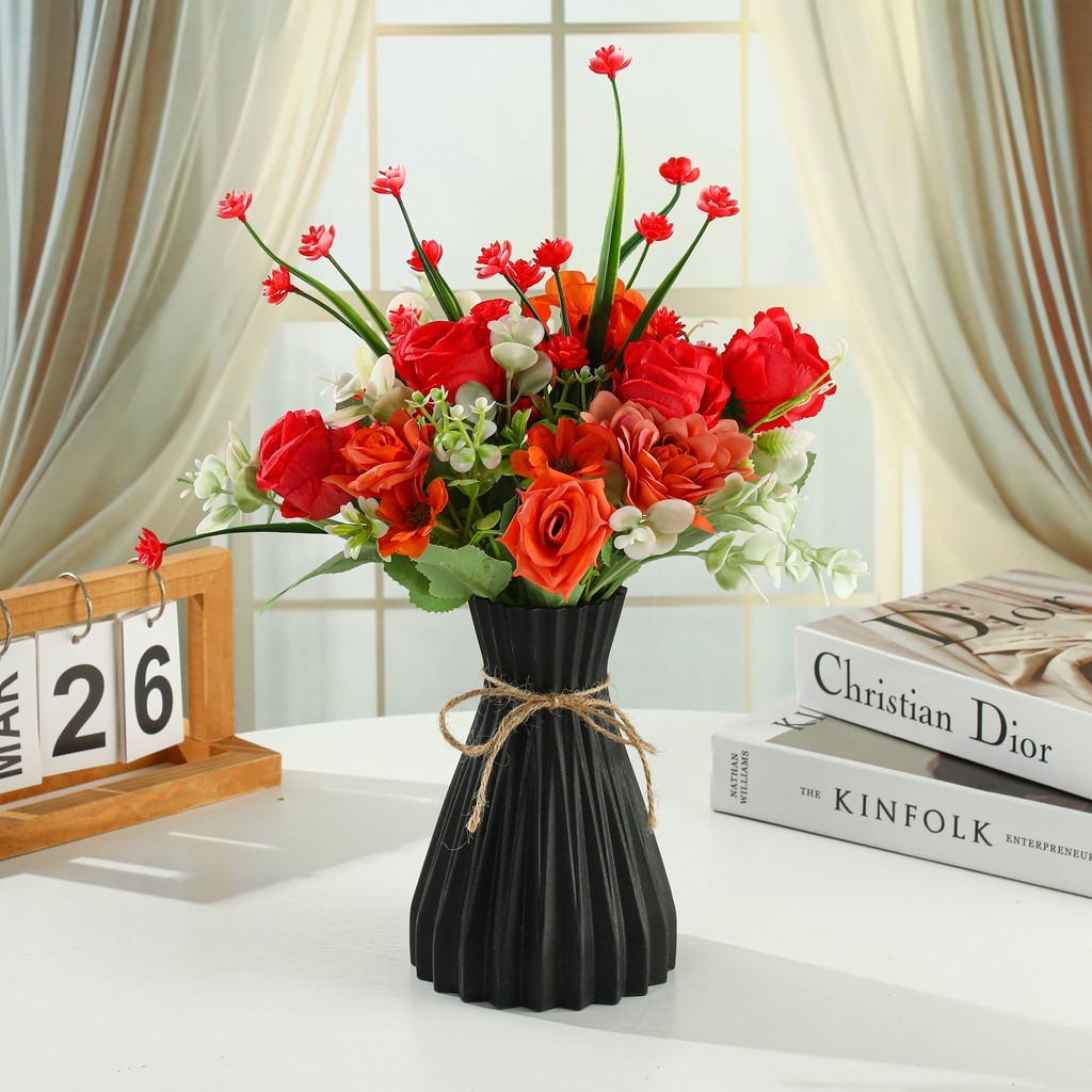 Kombinasi bunga Tahun Baru Set Vas Bunga Hias Rumah Hampers Unik Kado Murah