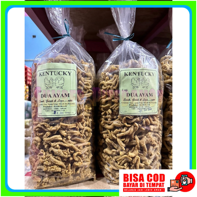 

termurah 1kg keripik usus ayam super