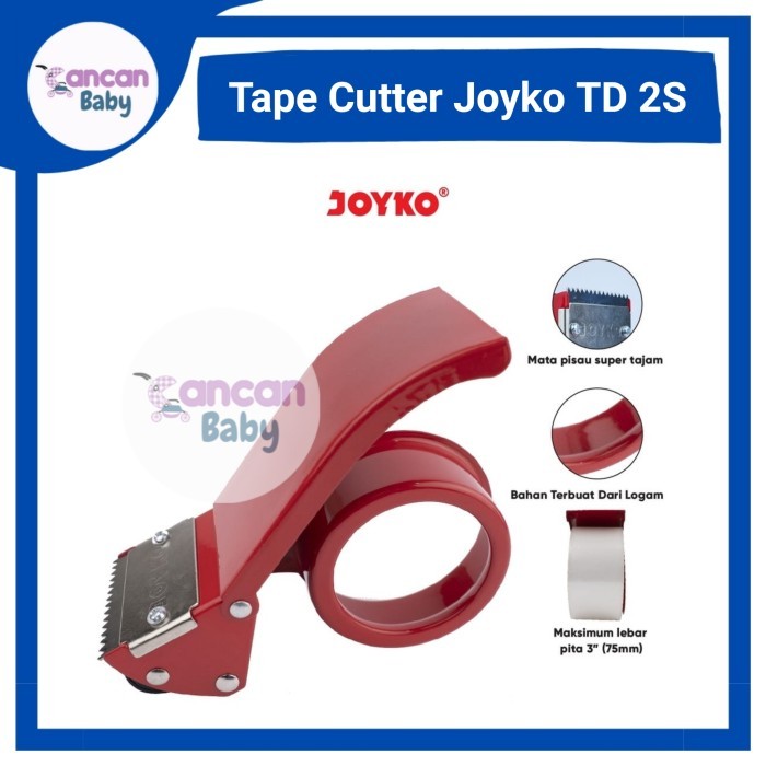 

Tape Cutter Dispenser Besi Joyko TD2S Pemotong Lakban Isolasi Selotip