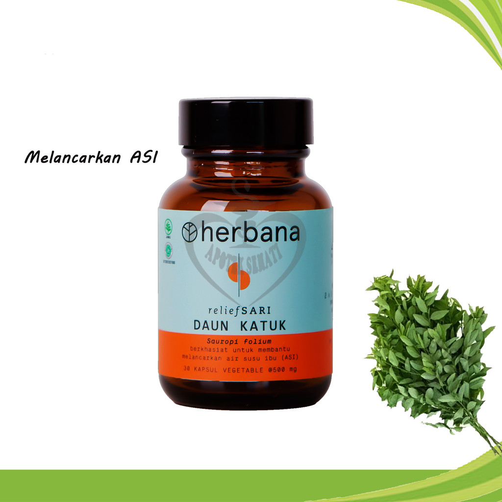 Herbana Daun Katuk Asi Booster Kapsul Pelancar Asi