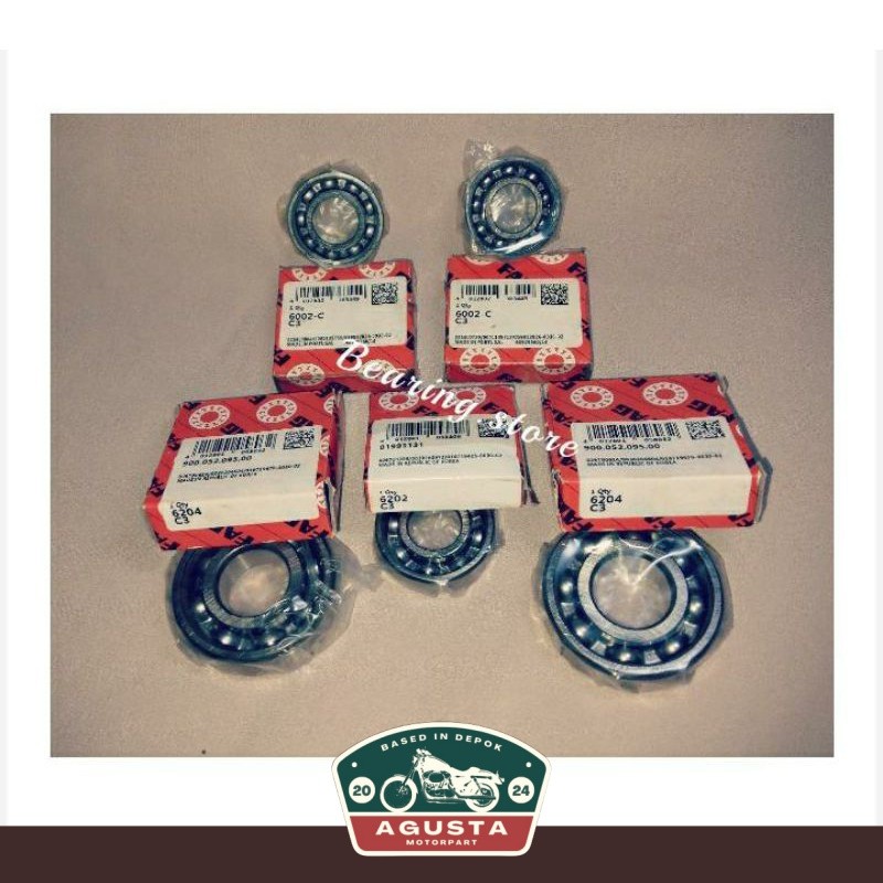 Bearing Laher FAG Mesin Rasio Ratio Suzuki Thunder 125 Full Set Fag C3 hi speed fulset fullset