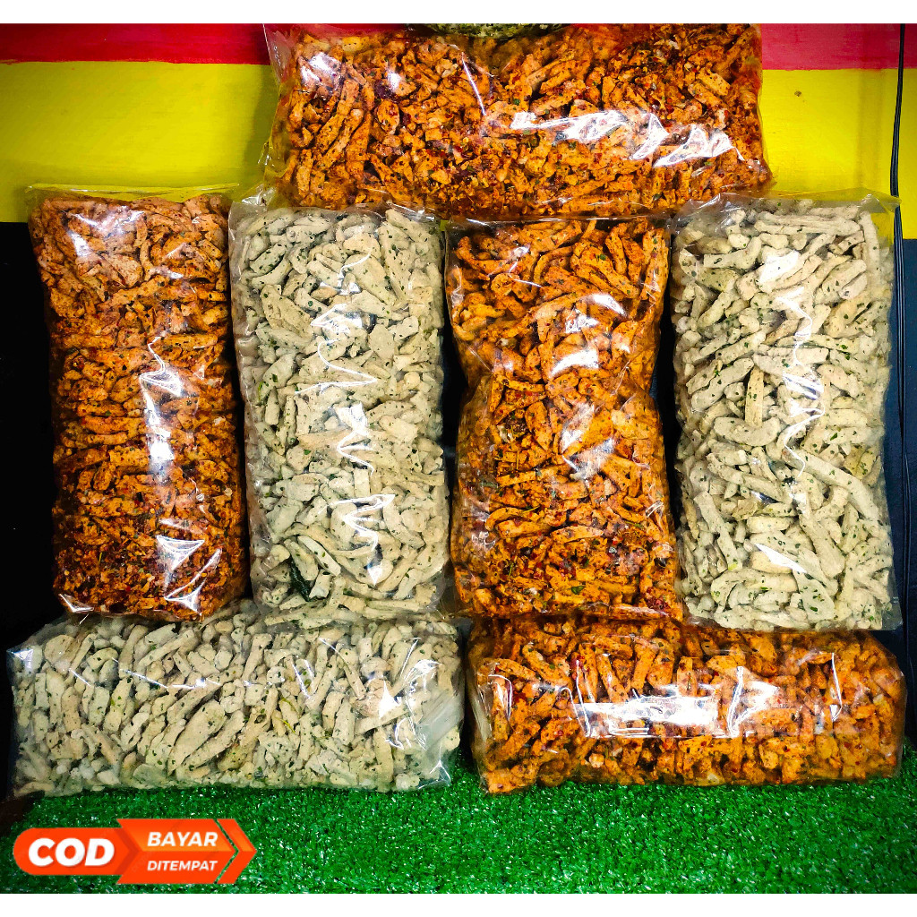 

Basreng kiloan daunjeruk 1kg, basreng pedas , basreng original daun jeruk, rempah alami kriuk gurih enak