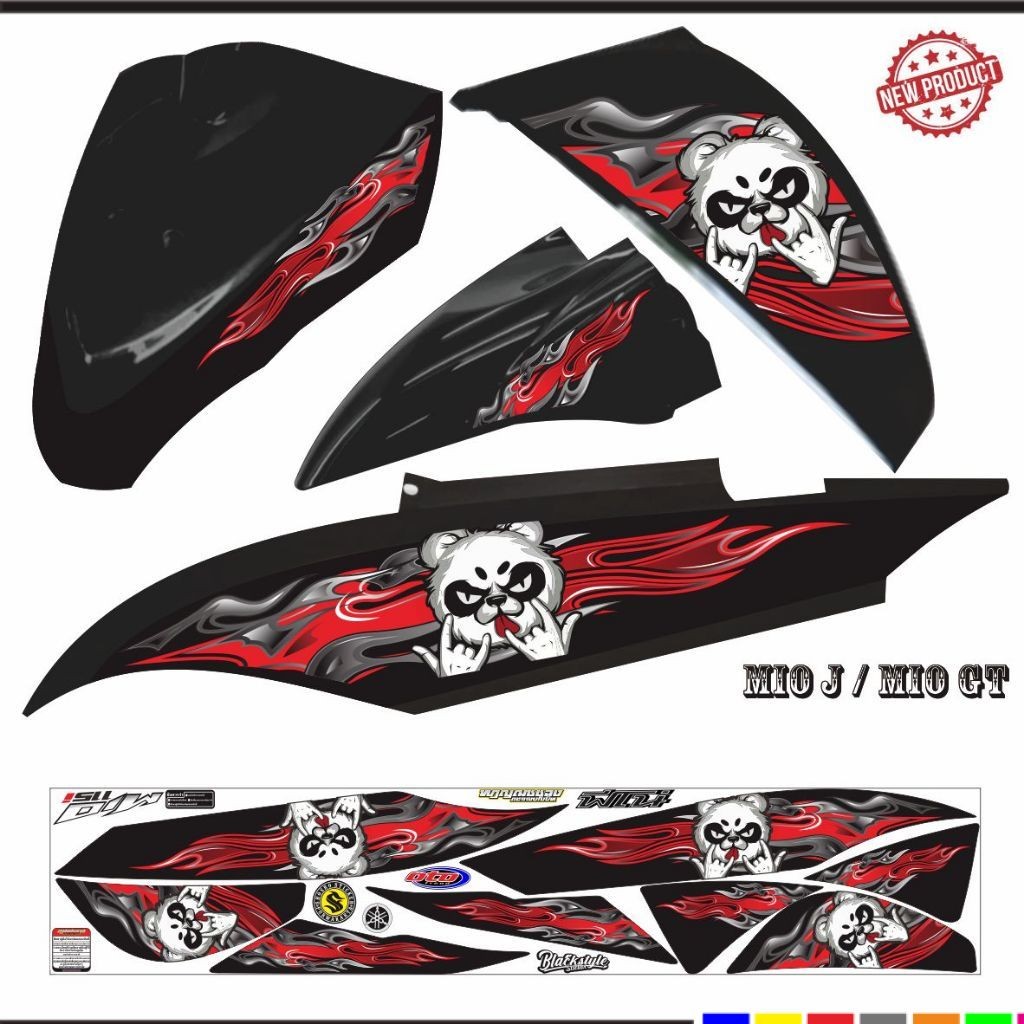 LIS VARIASI STRIPING STICKER MOTOR MIO GT MIO J VARIASI KEREN