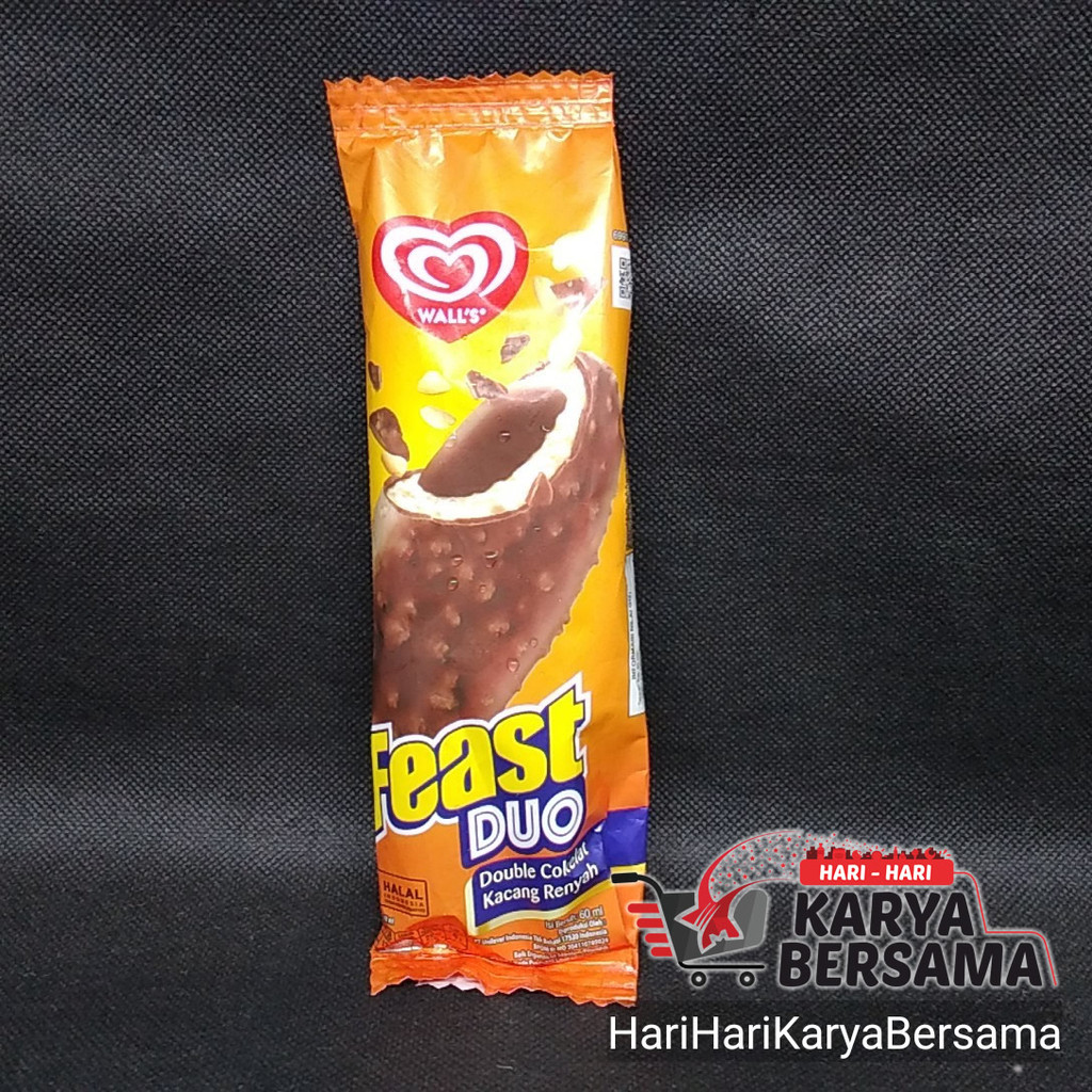 

WALL'S FEAST DUO DOUBLE COKELAT KACANG 60ML