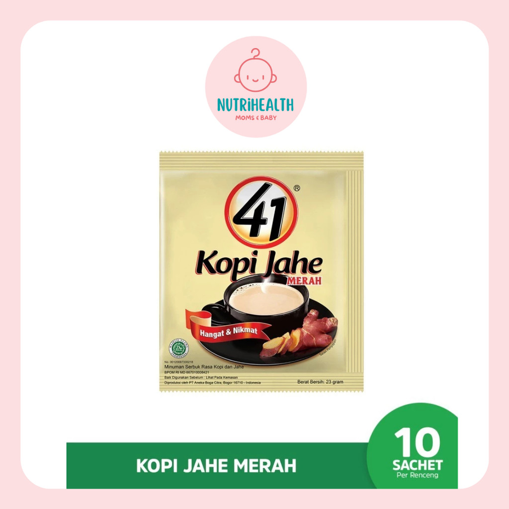 

AMH Kopi Jahe 41 Ramuan Susu Jahe Merah Instan 1 Renceng isi 10 Sachet