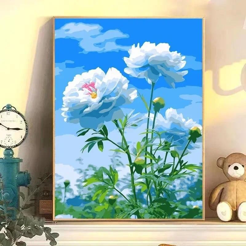 

4036177Digital oil painting living room decorative painting sofa background wall hanging painting