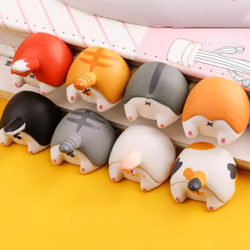 

Kawaii Dog Cat Fox Butt Bookmarks Cute Animals Book Page Holder Bookmarks for Books Korean Stationery Kids Gift School Office