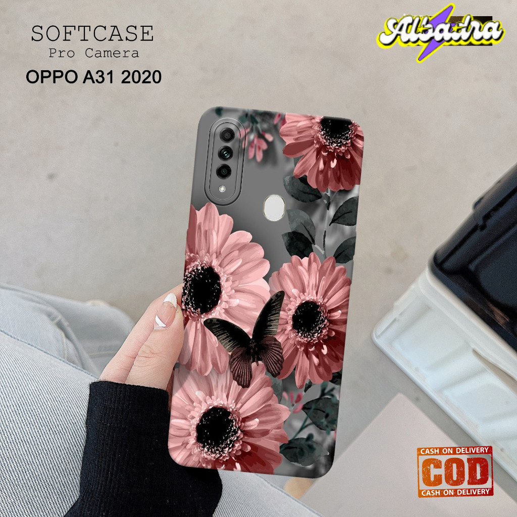 Case Hp OPPO A31 2020 Terbaru - Fashion Case BUNGA  - Casing Hp OPPO A31 2020 - Softcase Pro Camera 