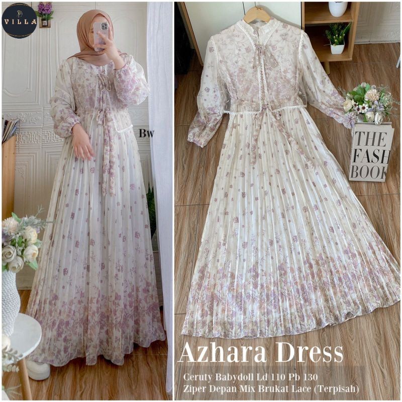 Azhara Dress Wanita Terbaru By Villa