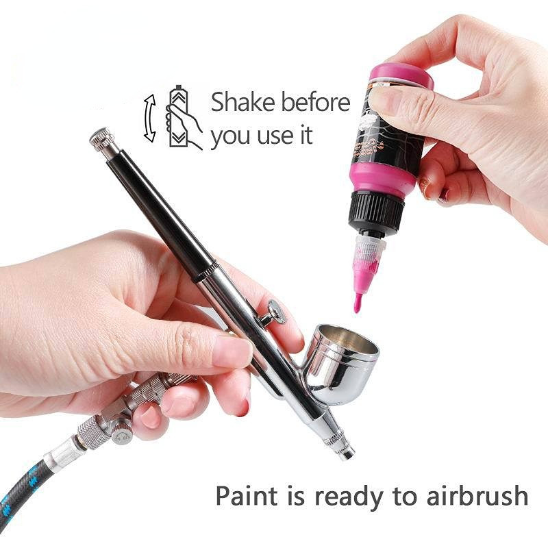 

12 Colors Set Acrylic Paint Set Multi-purpose Water-based DIY Airbrush Painting Model Clothing Coloring Wall-painted Pigment