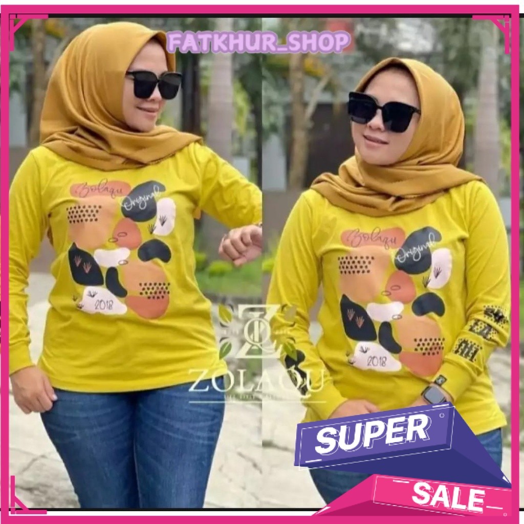 Baju Zolaqu / Fashion Wanita Terbaru / Atasan Kaos Wanita Kekinian 2022