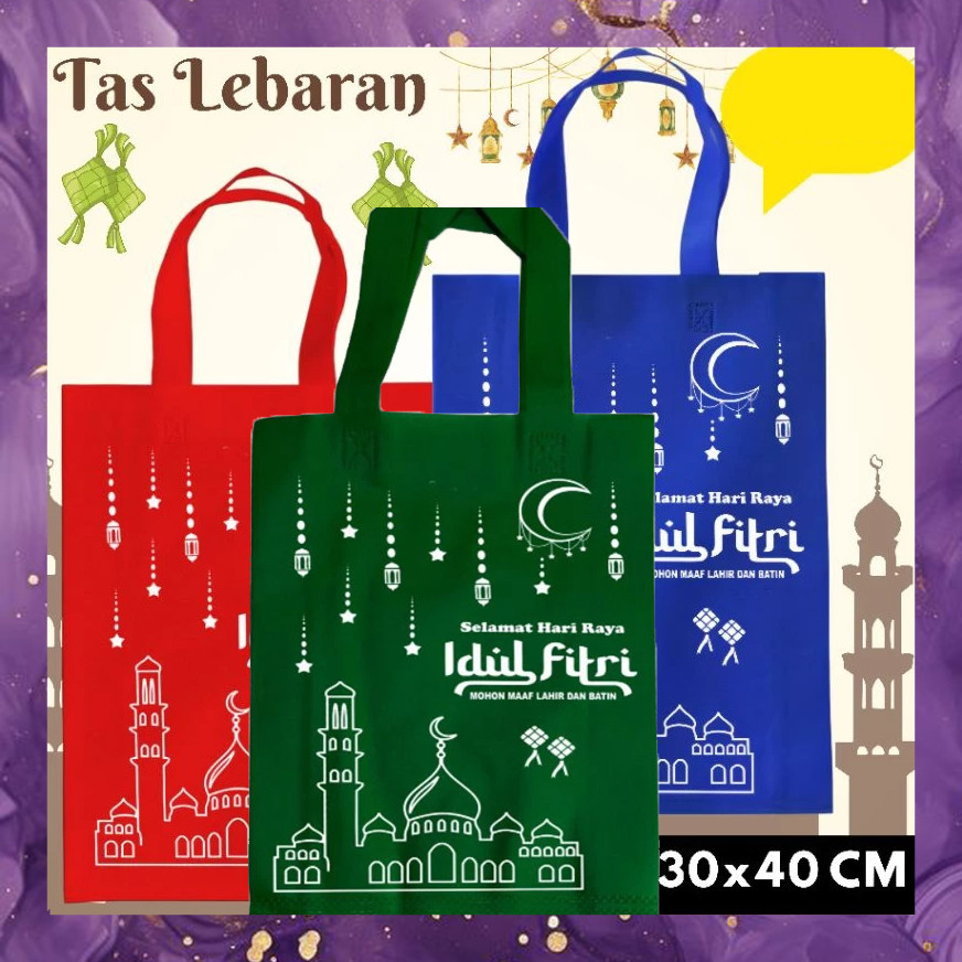 

(SBA) Tas Hampers Lebaran 30x40cm Idul Fitri Goodie Bag Kado Hadiah Bag Cantik Spunbond Bingkisan Anak GL20TGAL