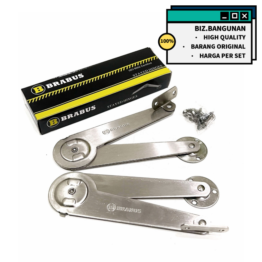 ENGSEL SALON STAINLESS 9" TEBAL - ENGSEL SIKUTAN LIPAT JENDELA