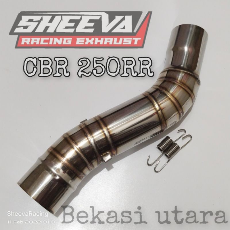 slip on CBR 250R cbr250rr stenlis. sambungan knalpot cbr250r 250rr