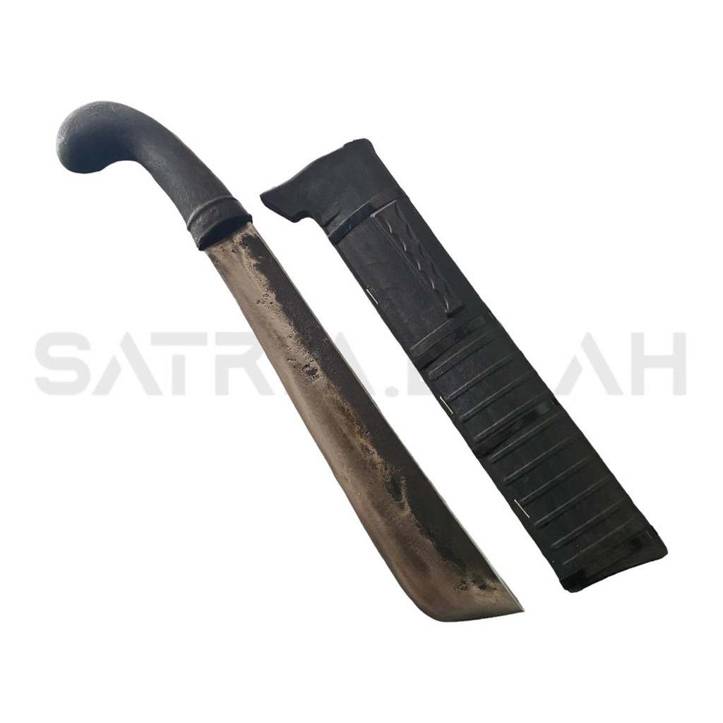 TERBARU SATRIABILAH Golok Kopak Rawing Pemotong Bambu Kayu Super Tajam Baja Per Sarung Pvc