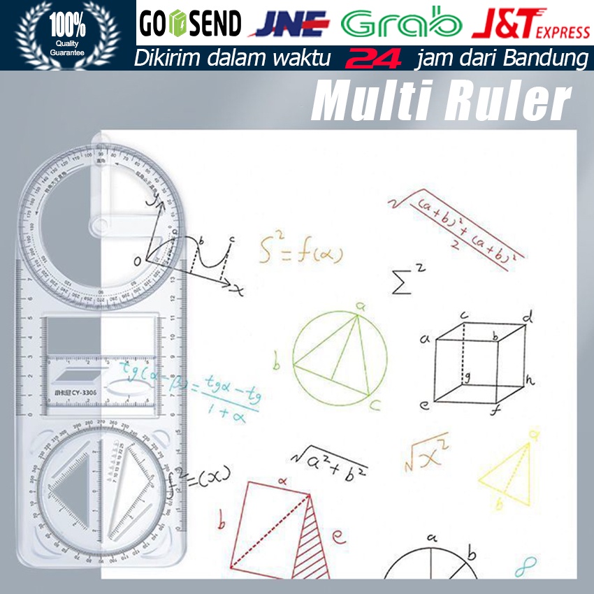 

Penggaris Multi-Fungsi / Penggaris Busur Derajat Multifungsi / Hadiah Kreatif Alat Tulis Sekolah Kantor Perlengkapan Belajar Alat Ukur