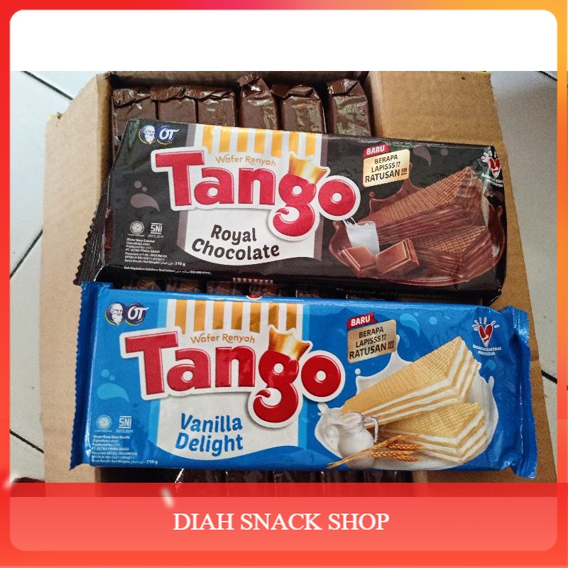 

DSS Tango Wafer Long coklat Vanila Snack Hajatan 110 gram