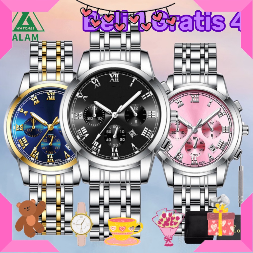 

HAMPERS BAYI ANAK MUDA REMAJA PACAR ISTRI BIKIN ROMANTIS ANNIVERSERY/ COD CIELO Jam Tangan Wanita Anti Air Stainless Steel Analog Kecil Dial Bulat Dengan Strap Casual Korean Fashion--FREE GIFT / ULTAH LAHIRAN WISUDA JADIAN