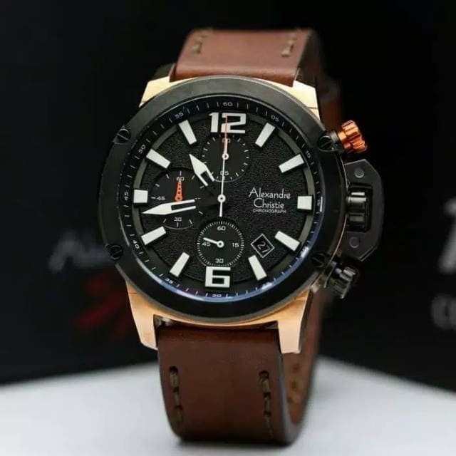 JAM PRIA ALEXANDRE CHRISTIE AC6487MC 6487MC AC 6487 ROSEGOLD BROWN